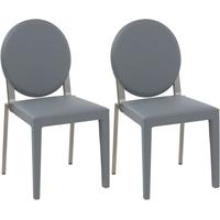 Gautier Graphite Seat with Oval Back Dining Chair (Pair)