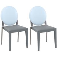 Gautier Graphite Seat with Mistral Oval Back Dining Chair (Pair)