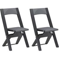 Gautier Falco Grey Folding Chair (Pair)