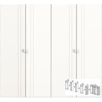 gautier odea icy white textile door wardrobe w 300cm 5 x 60cm