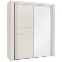 Gami Moka Whitewashed Ash Sliding Wardrobe - 2 Door