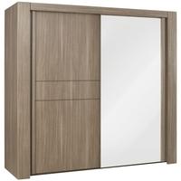 gami moka charcoal oak sliding wardrobe 2 door