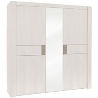 gami moka whitewashed ash wardrobe 3 door