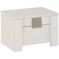 gami moka whitewashed ash bedside cabinet 1 drawer