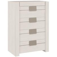 Gami Moka Whitewashed Ash Chest of Drawer - 4 Drawer