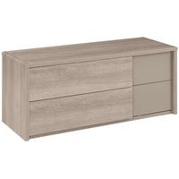 Gami Quadra Grey Hazelnut TV Unit - 2 Drawer