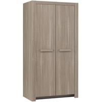 Gami Hangun Charcoal Oak Wardrobe - 2 Door