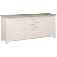 gami toscane bleached ash sideboard 2 door 3 drawer