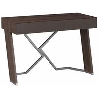 gautier addict smoked walnut console table 1 drawer