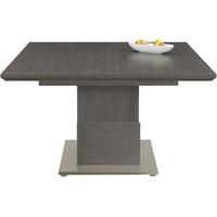 gautier setis grey oak dining table square extending