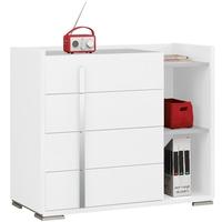 Gautier Tactil White Chest of Drawer - 4 Drawer