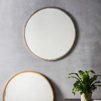 gallery direct higgins antique silver mirror round