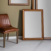 gallery direct trident metallic gold mirror h 102cm