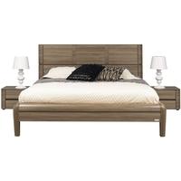 Gautier Dovea Grey Walnut Bed with Night Stand