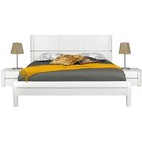 Gautier Dovea White Bed with Night Stand