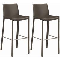 gautier convive grey graphite high bar stool pair