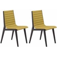 gautier glen yellow dining chair pair