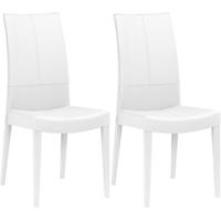 gautier brem white dining chair pair