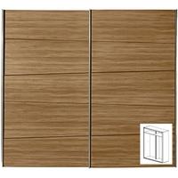 gautier odea brown walnut sliding wardrobe w 180cm