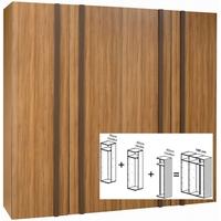 Gautier Odea Brown Walnut Wardrobe - W 180cm (3 x 60cm)