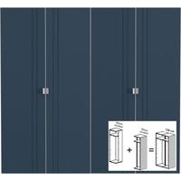 gautier odea coral blue textile door wardrobe w 120cm