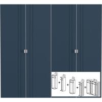 Gautier Odea Coral Blue Textile Door Wardrobe - W 240cm (4 x 60cm)