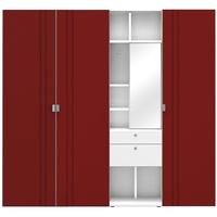 Gautier Odea White Lacquered Vanity Unit with Sienna Textile Wardrobe - 3 Door