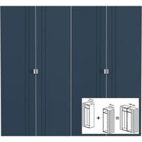 gautier odea coral blue textile door wardrobe w 180cm 2 x 90cm