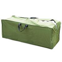 garden cushions storage bag top zip green polyester