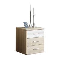 gamma 3 drawer bedside oak