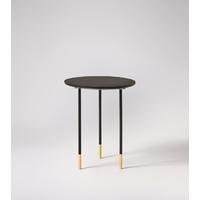 galway side table in charcoal brass