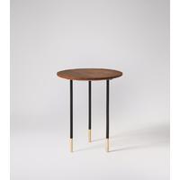 Galway Side table in mango wood & brass