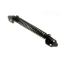 Gate Spring Closer Adjustable Tensioner 200MM 8 Inch Black + Fixings ( pack 6 )