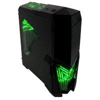Gamemax Destroyer with 3 x 12cm 15 Green LED fans & 1 x 12cm 4 LED Rear Gaming Case