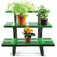 Garden Star 3-tier Etagere Potted Plant Display Stand - For Indoor & Outdoor Garden Use - Ideal For Flowerpots And Shrubs In Pots