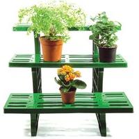 garden star 3 tier etagere potted plant display stand for indoor outdo ...