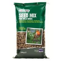 gardman 20kg bag sack of wild bird seed mix foodfeed
