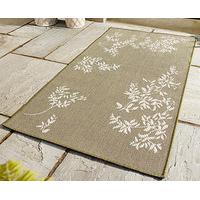 garden leaves outdoor rug 60cm x 120cm