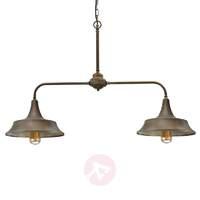 garza 2 bulb industrial linear ceiling light