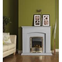 Gallery Cartmel Polar White Marble Fireplace