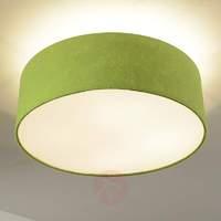 Gala - round ceiling lamp in green, felt screen