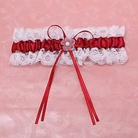 garter lace polyester flower lace burgundy