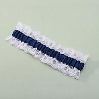 Garter Lace Polyester Lace Blue