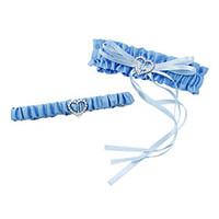 Garter Polyester Bowknot Blue