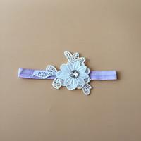 Garter Stretch Satin Flower White/Black/Blue/Purple/Green/Pink/Ivory