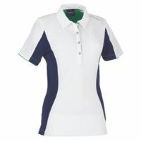 Galvin Green Marielle Ladies Polo Shirt White/Midnight Blue/Spring Green