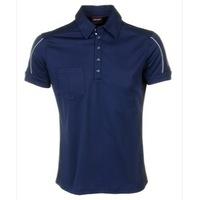 Galvin Green Marty Polo Shirt Midnight Blue/Electric Red/White