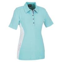 galvin green mabel ladies golf polo shirt topaz bluewhite