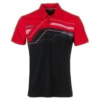 Galvin Green Merlin Polo Shirt Black/Electric Red/White