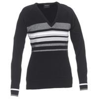 Galvin Green Corinne V-Neck Sweater Black/White/Grey Melange